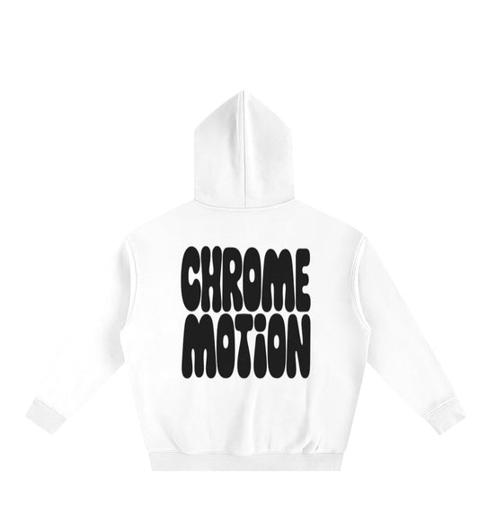 CHROME MOTION BUBBLE HOODIE WHITE
