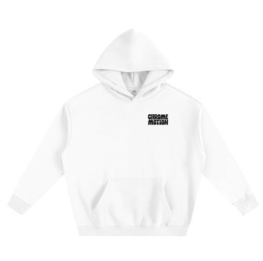 CHROME MOTION BUBBLE HOODIE WHITE